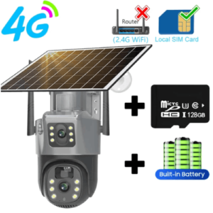 CCTV HD Night Vision Solar Panel Cameras Wifi Waterproof