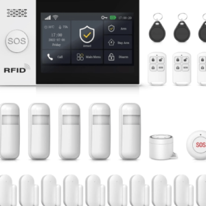 Smart Wireless Home Alarm System with 4G Alerts & Alexa Control, No Fees