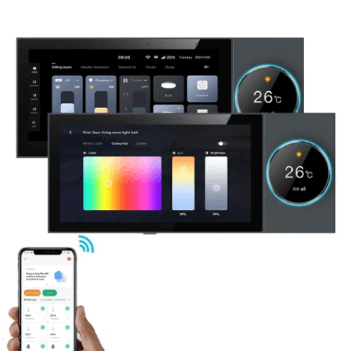 Tuya 6'' Smart Home Panel, ZigBee 3.0 Gateway, WiFi/LAN, Bluetooth, TF